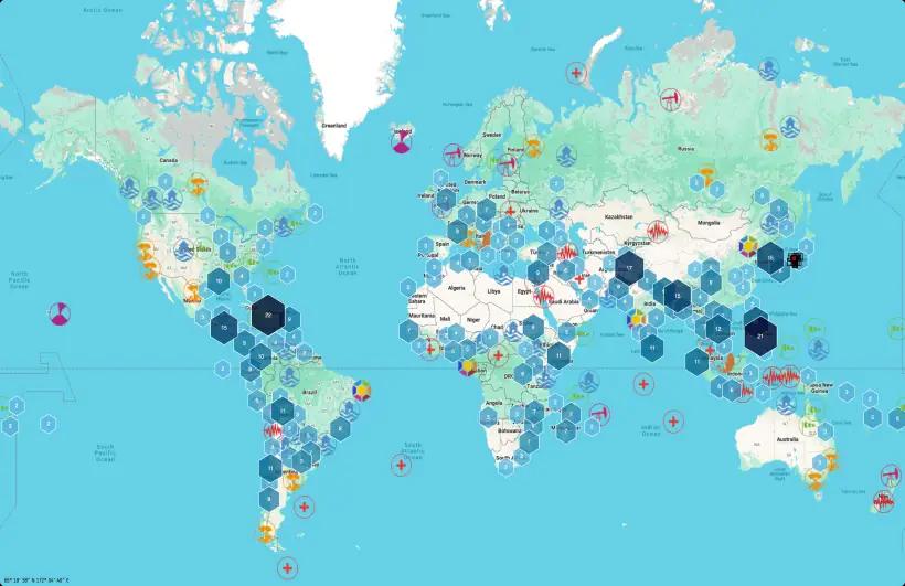 Map of Charter activations