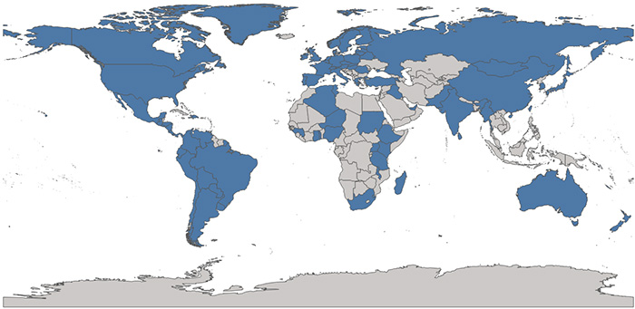 Map of AUs